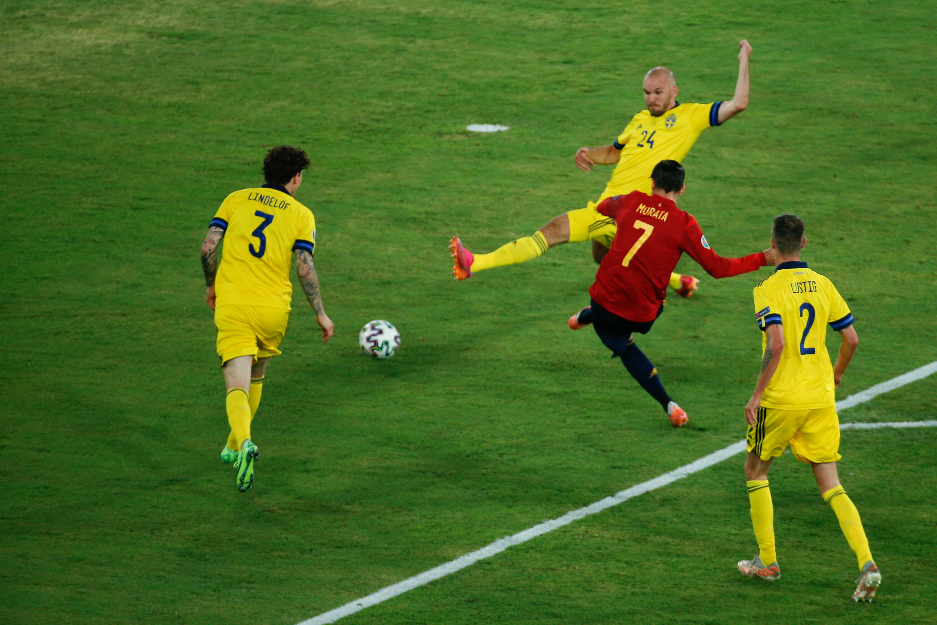 June 14, 2021, Sevilla, Sevilla, Spain: Alvaro Morata Of Spain In Action During The Uefa Euro, Em, Europameisterschaft,