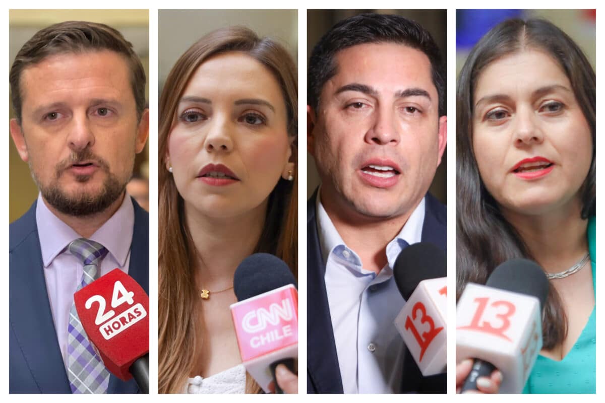 Diputados de oposición - Stephan Schubert, Camila Flores, Jorge Durán y Karen Medina